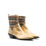 CASSIE FASHION COWBOY BOOTS EGYPTIAN GOLD LOLA&LO